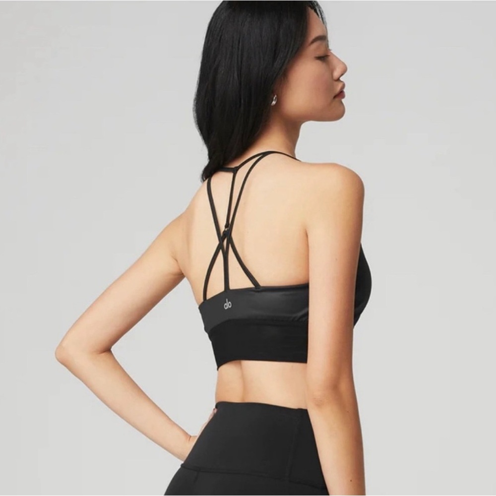 Alo Yoga Lavish Bra – Black, Size L - Picture 3 of 4